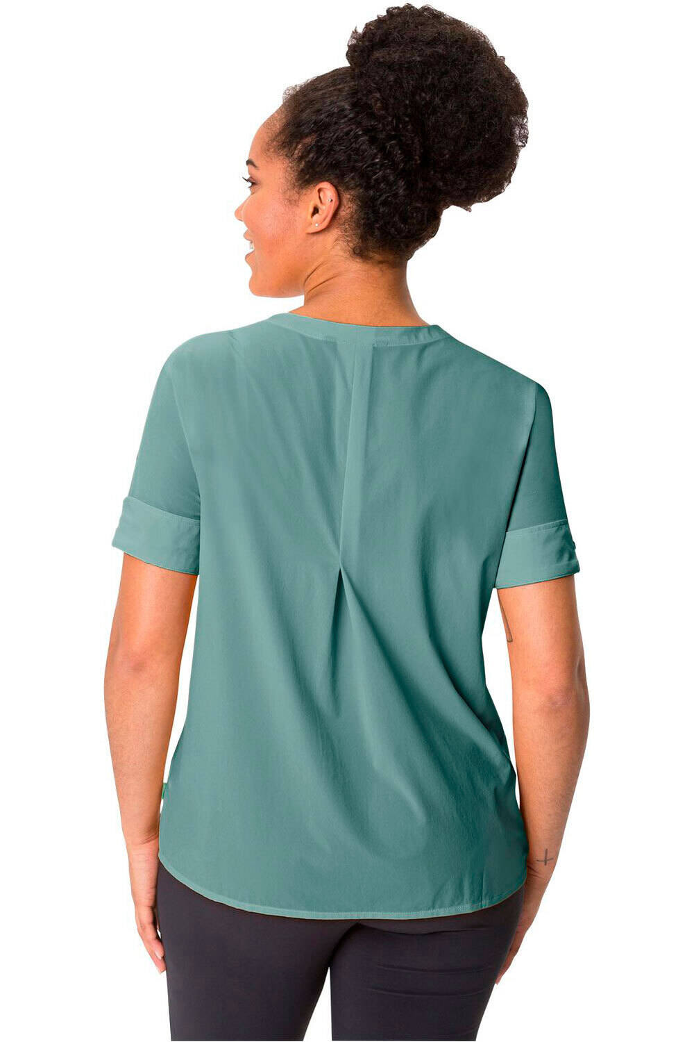 Vaude camisa montaña manga corta mujer Vaude Women s Skomer Shirt III vista trasera Vaude camisa montaña manga corta mujer Vaude Women s Skomer Shirt III vista trasera