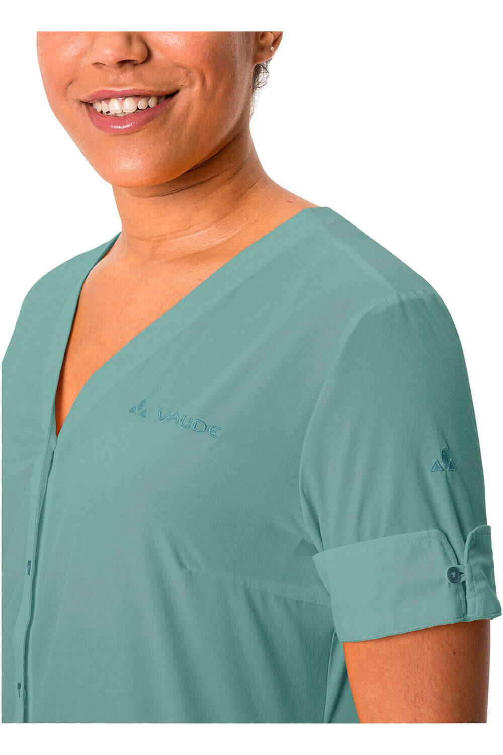 Vaude camisa montaña manga corta mujer Vaude Women s Skomer Shirt III vista detalle Vaude camisa montaña manga corta mujer Vaude Women s Skomer Shirt III vista detalle
