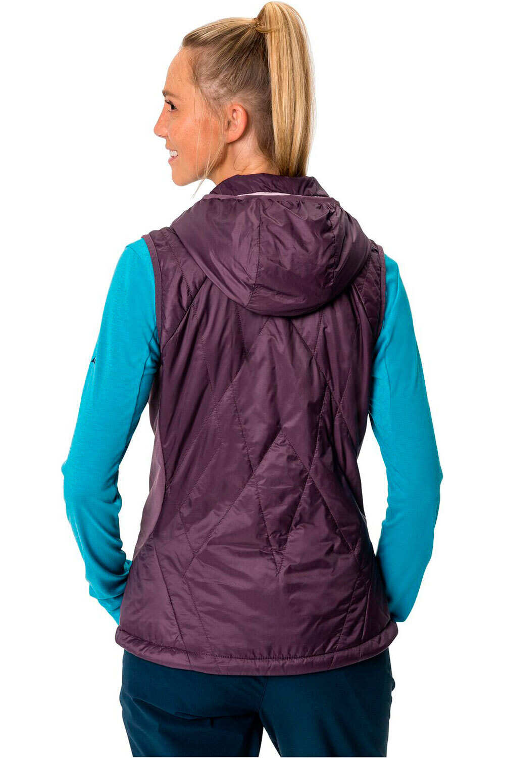 Vaude chaleco outdoor mujer Vaude Women s Freney Hybrid Vest IV vista trasera Vaude chaleco outdoor mujer Vaude Women s Freney Hybrid Vest IV vista trasera