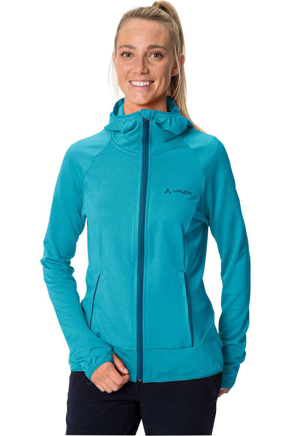 Vaude forro polar mujer Vaude Women  s Tekoa Fleece Jacket II vista frontal Vaude forro polar mujer Vaude Women  s Tekoa Fleece Jacket II vista frontal