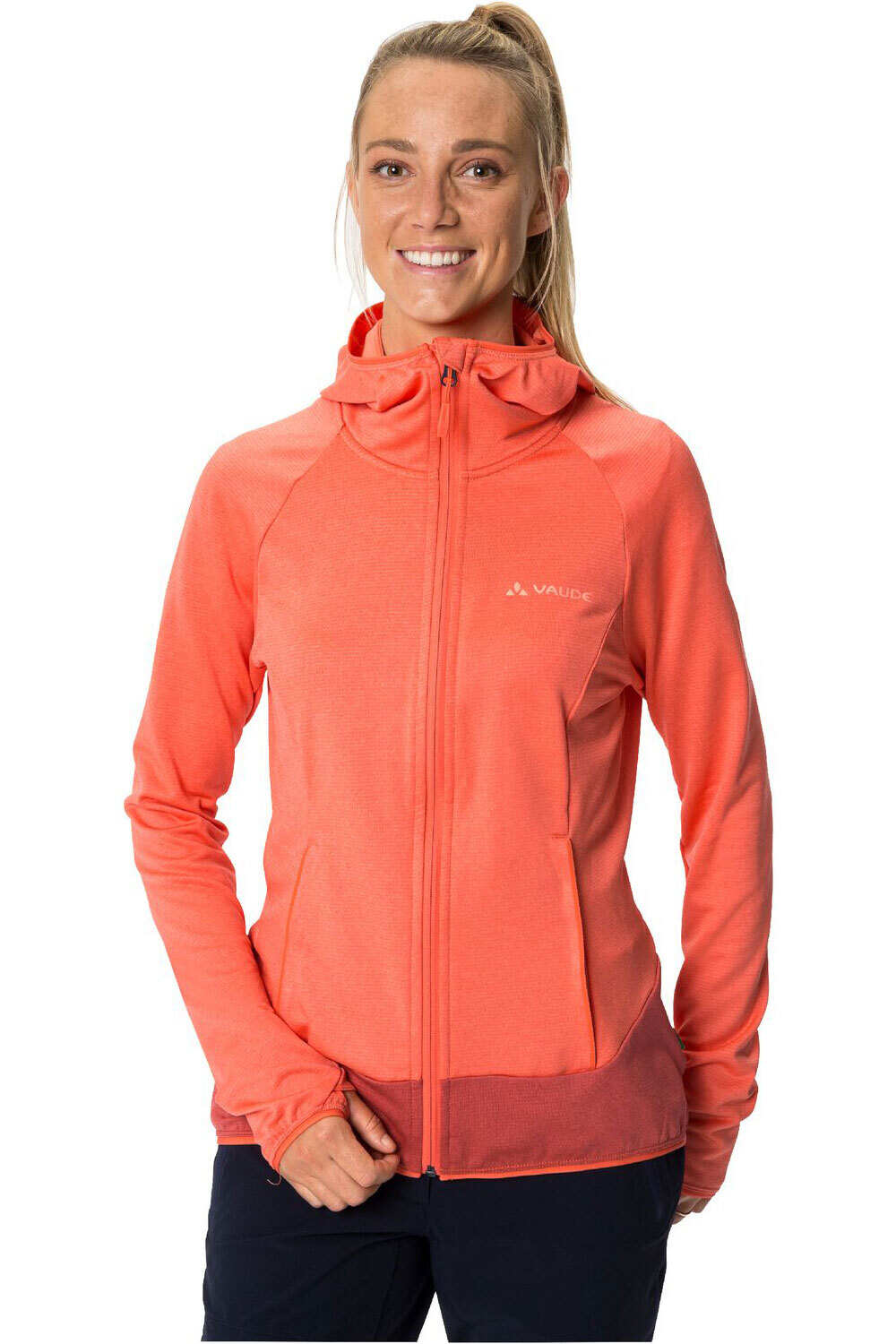 Vaude forro polar mujer Vaude Women  s Tekoa Fleece Jacket II vista frontal Vaude forro polar mujer Vaude Women  s Tekoa Fleece Jacket II vista frontal