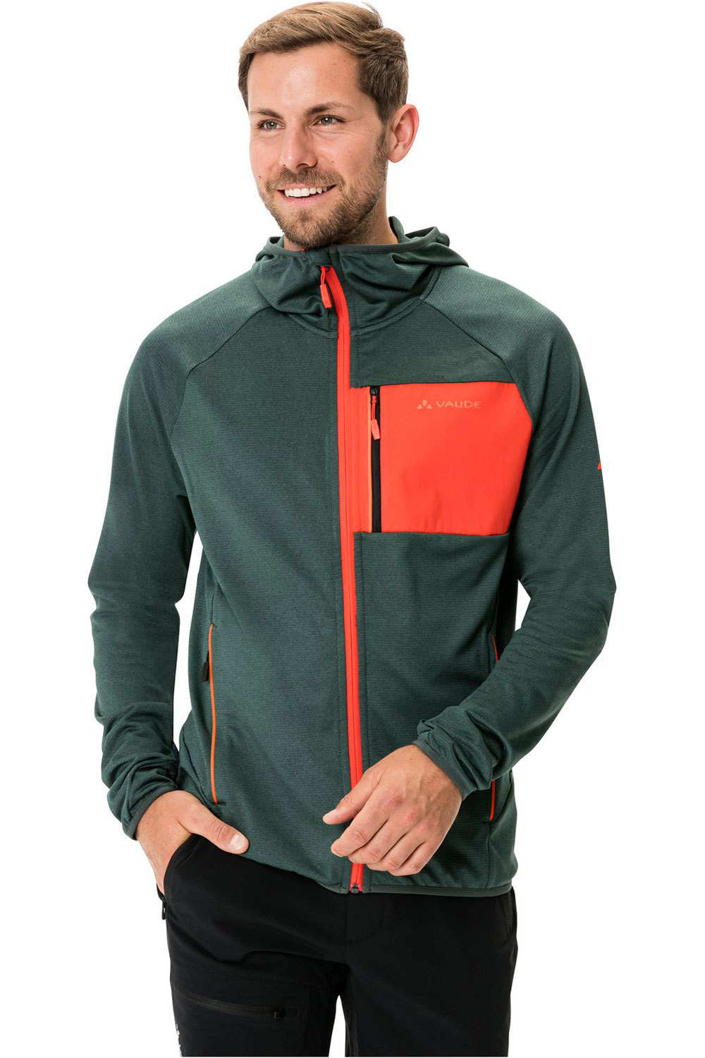 Vaude forro polar hombre Vaude Men  s Tekoa Fleece Jacket II vista frontal Vaude forro polar hombre Vaude Men  s Tekoa Fleece Jacket II vista frontal