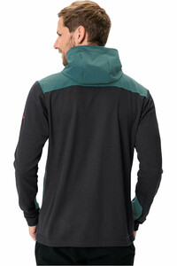 Vaude forro polar hombre Vaude Men  s Monviso Woodfiber Fleece Jacket vista trasera Vaude forro polar hombre Vaude Men  s Monviso Woodfiber Fleece Jacket vista trasera
