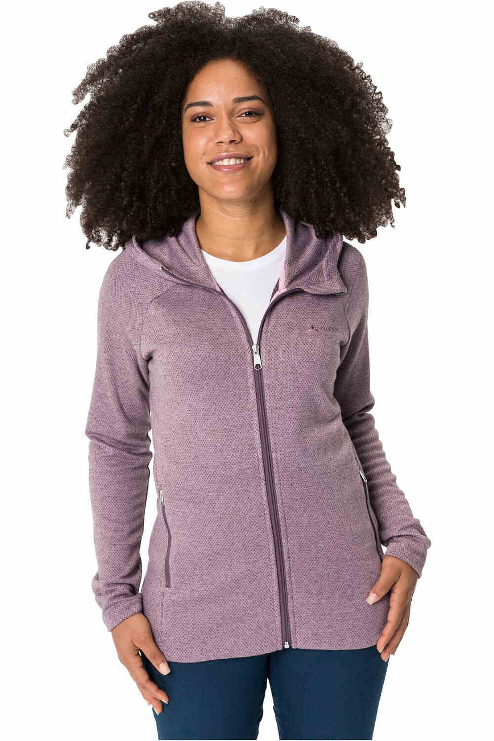 Vaude forro polar mujer Vaude Women  s Redmont Hoody Jacket vista frontal Vaude forro polar mujer Vaude Women  s Redmont Hoody Jacket vista frontal