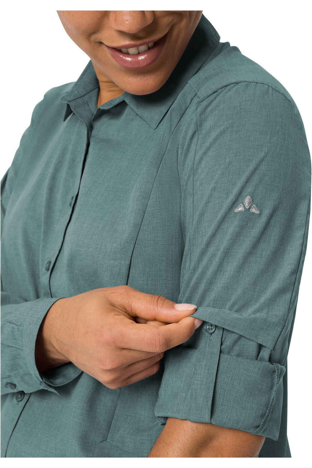 Vaude camisa montaña manga larga mujer Vaude Women s Rosemoor LS Shirt III vista detalle Vaude camisa montaña manga larga mujer Vaude Women s Rosemoor LS Shirt III vista detalle