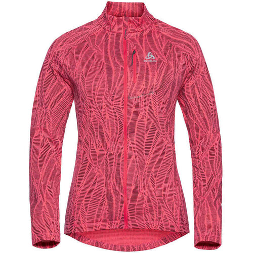 ODLO MID LAYER FULL ZIP FLI LIGHT PRINT rosa
