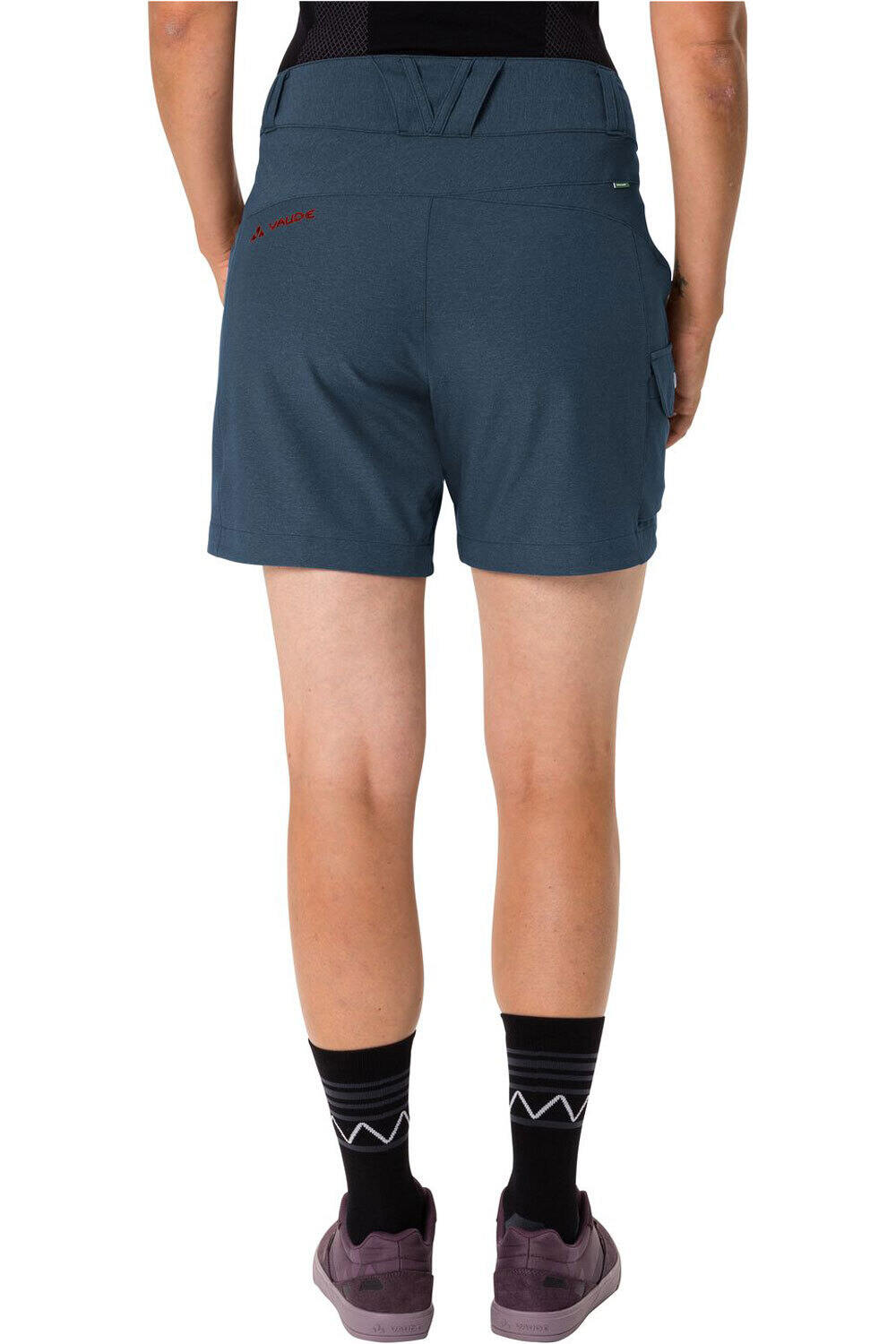 Vaude culotte corto mujer Vaude Women's Tremalzini Shorts vista trasera Vaude culotte corto mujer Vaude Women's Tremalzini Shorts vista trasera