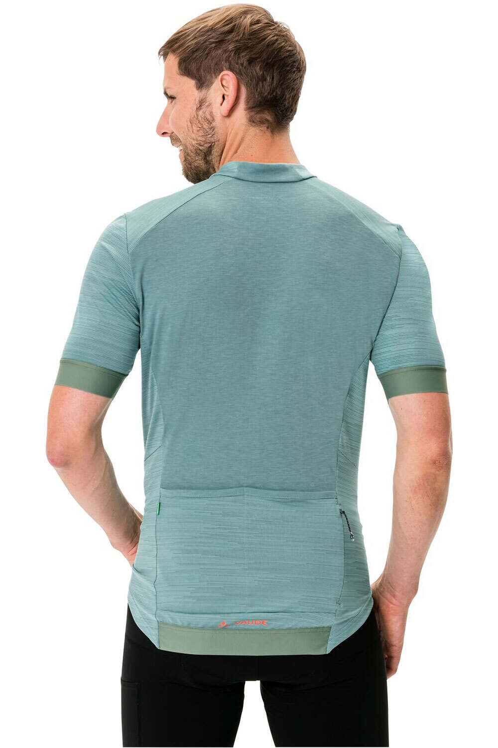 Vaude maillot manga corta hombre Vaude Men's Kuro FZ Tricot vista trasera Vaude maillot manga corta hombre Vaude Men's Kuro FZ Tricot vista trasera
