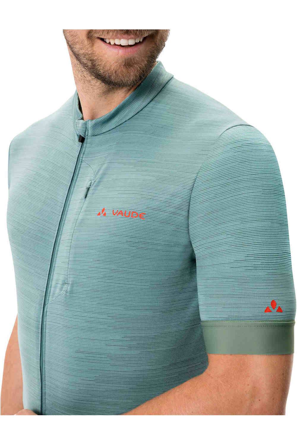 Vaude maillot manga corta hombre Vaude Men's Kuro FZ Tricot vista detalle Vaude maillot manga corta hombre Vaude Men's Kuro FZ Tricot vista detalle