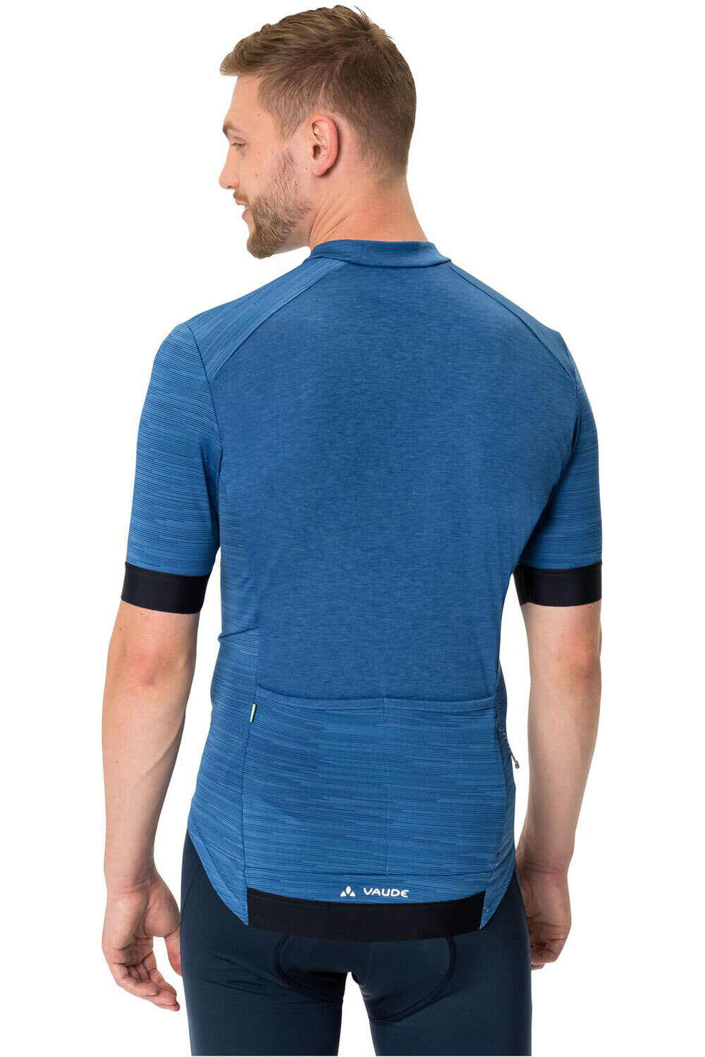 Vaude maillot manga corta hombre Vaude Men's Kuro FZ Tricot vista trasera Vaude maillot manga corta hombre Vaude Men's Kuro FZ Tricot vista trasera
