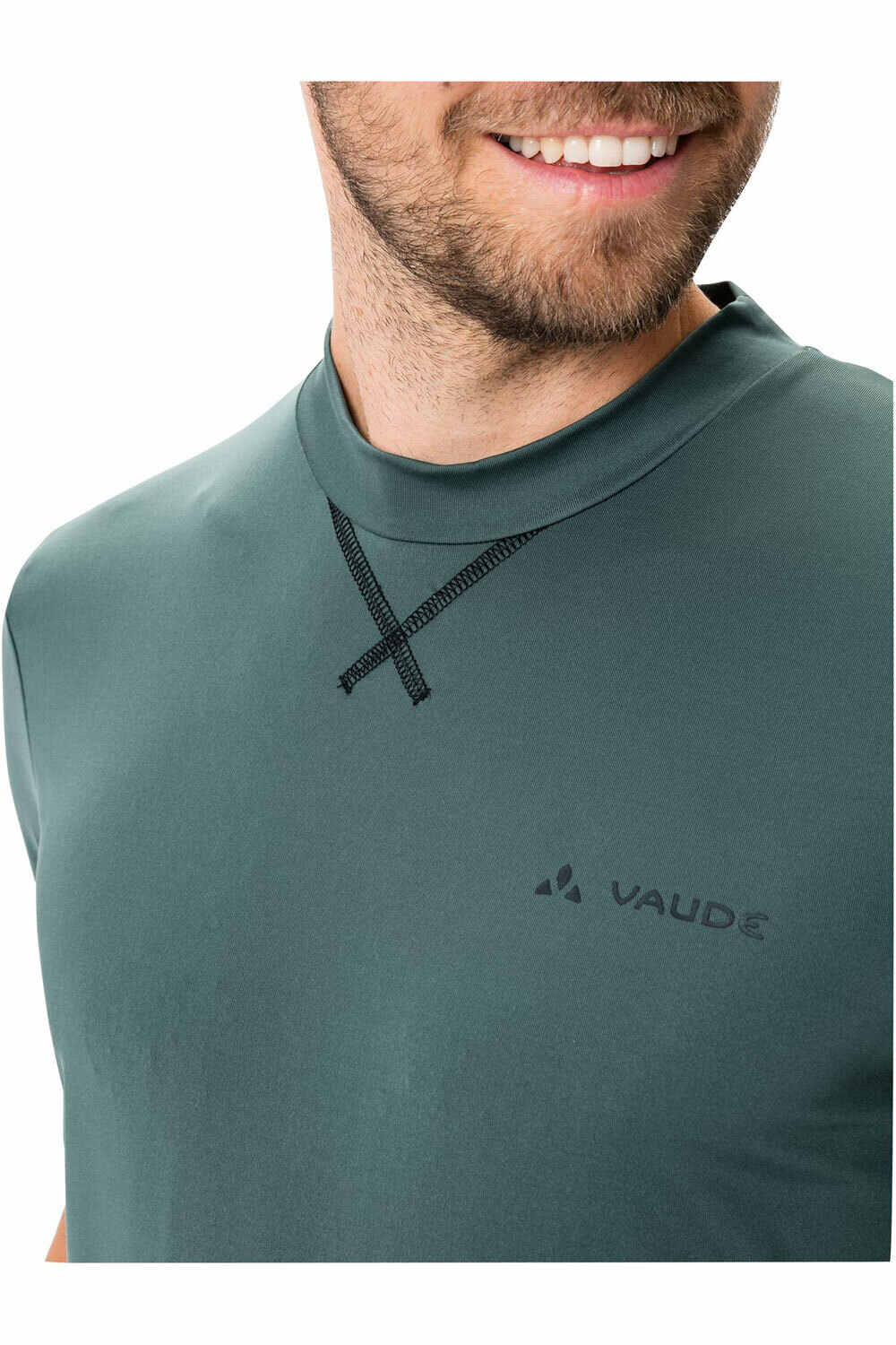 Vaude camiseta térmica manga corta Vaude Men's Kuro Shirt vista detalle Vaude camiseta térmica manga corta Vaude Men's Kuro Shirt vista detalle