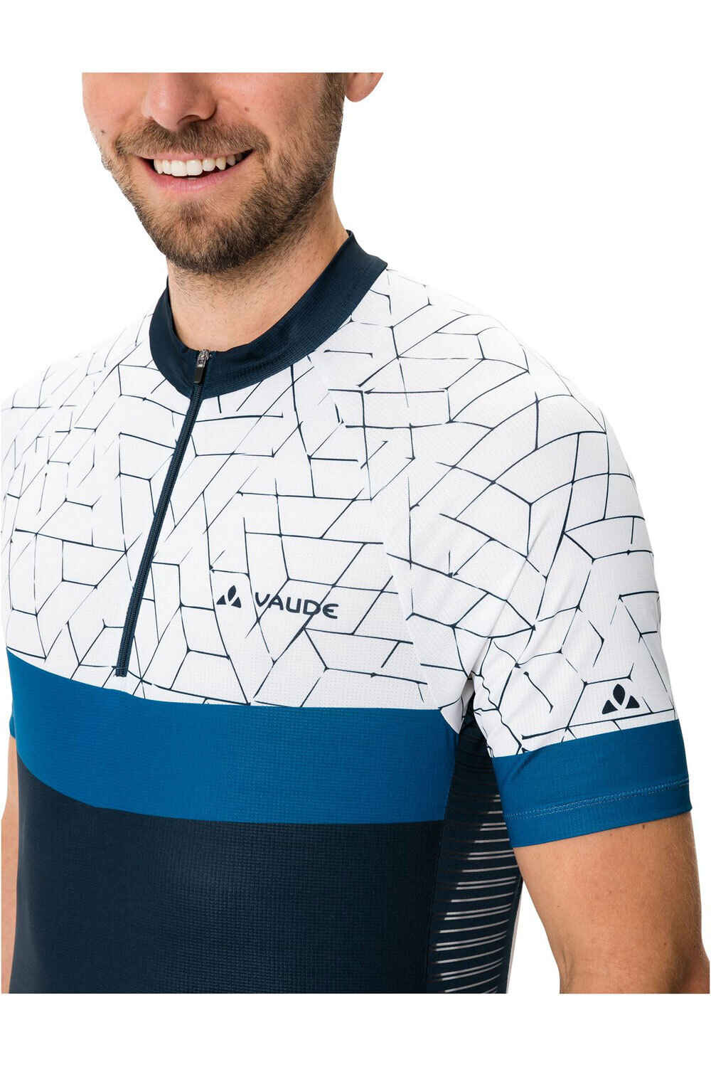 Vaude maillot manga corta hombre Vaude Men's Posta HZ Tricot vista detalle Vaude maillot manga corta hombre Vaude Men's Posta HZ Tricot vista detalle