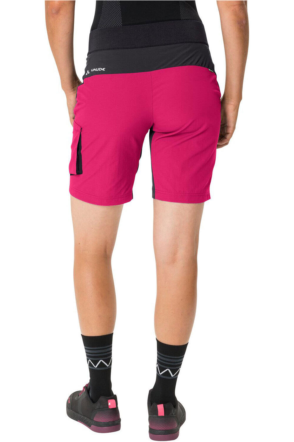 Vaude culotte corto mujer Vaude Women's Qimsa Shorty vista trasera Vaude culotte corto mujer Vaude Women's Qimsa Shorty vista trasera