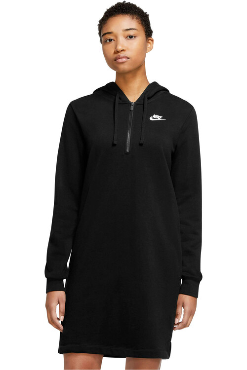 NIKE W NSW CLUB FLC DRESS negro