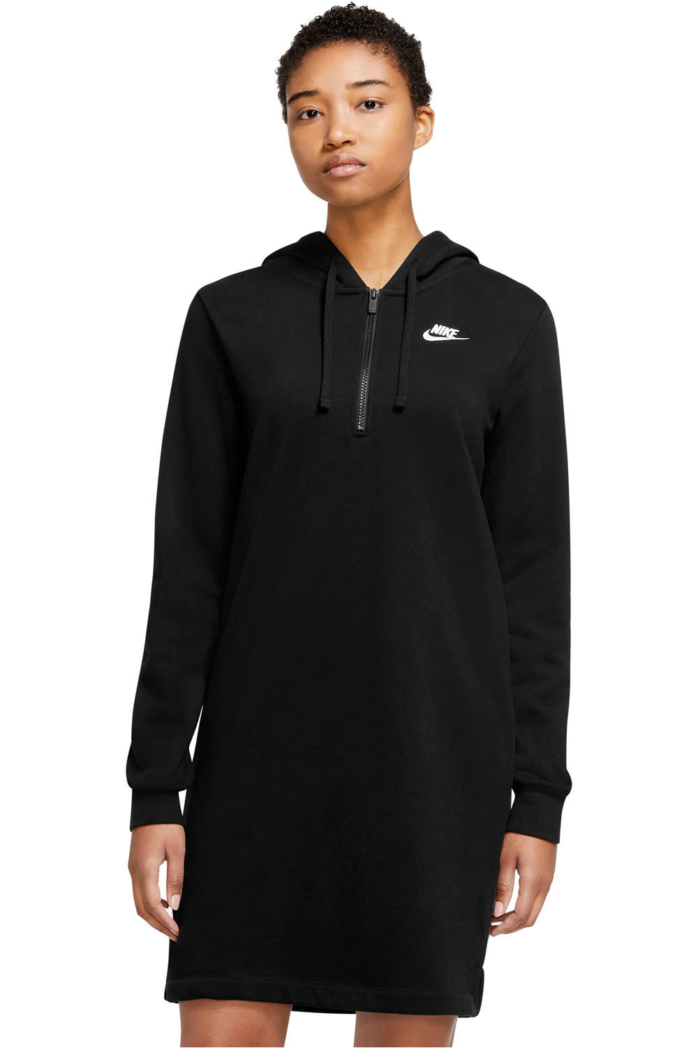 Nike camiseta manga corta mujer Nike W NSW CLUB FLC DRESS vista frontal Nike camiseta manga corta mujer Nike W NSW CLUB FLC DRESS vista frontal