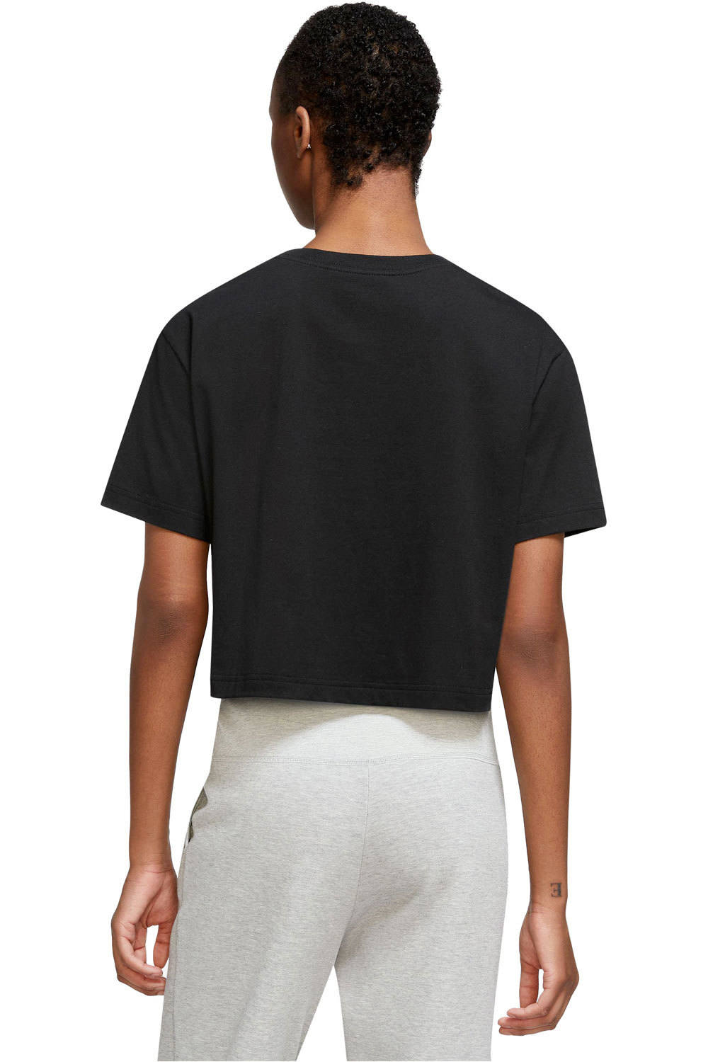 Nike camiseta manga corta mujer Nike W NSW TEE OC 1 CROP vista trasera Nike camiseta manga corta mujer Nike W NSW TEE OC 1 CROP vista trasera