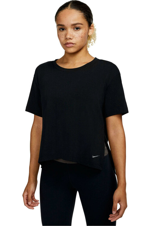 NIKE W NY DF S/S TOP negro