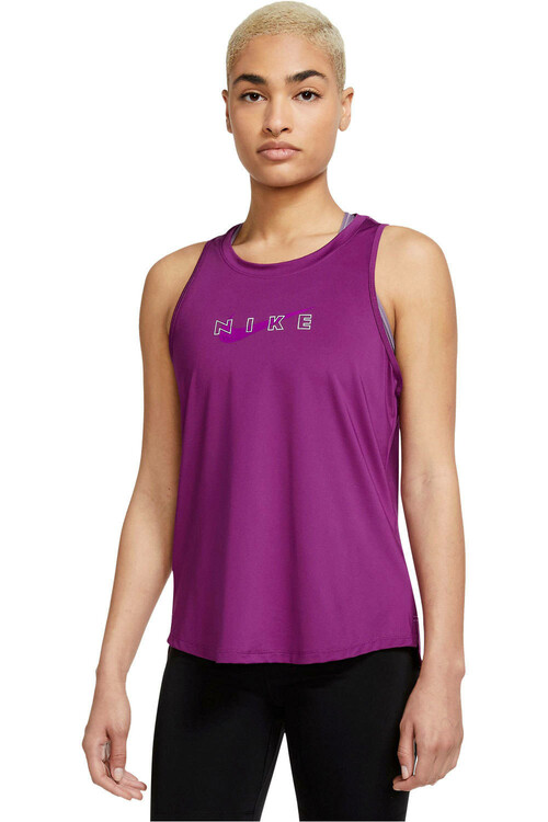 NIKE W NK ONE DF GX TANK morado