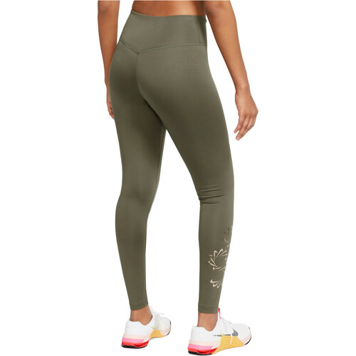 NIKE W NK ONE TF MR TGHT GRX verde