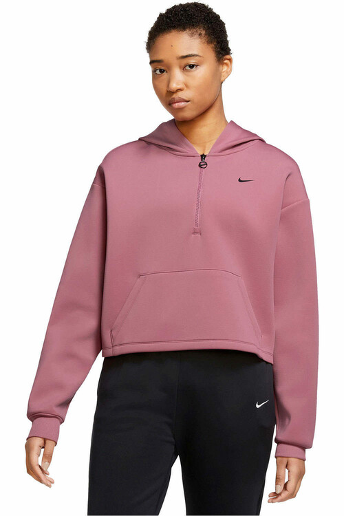 NIKE W NK DF HOODIE GRX rosa