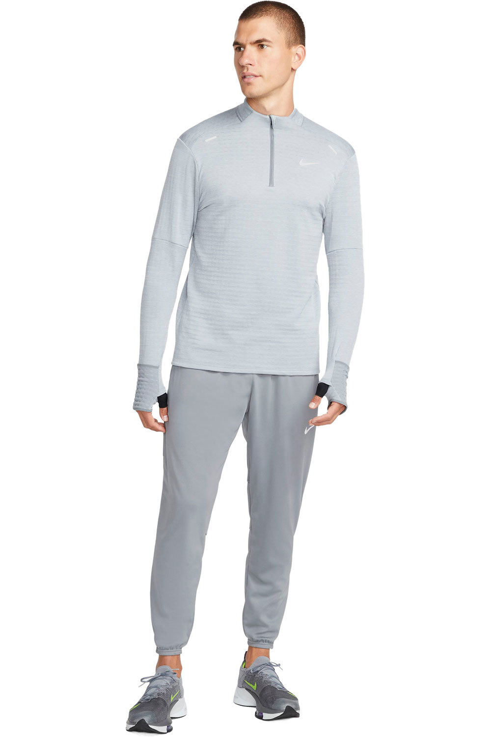 Nike camiseta técnica manga larga hombre Nike M NK TF RPL ELMNT HZ vista detalle Nike camiseta técnica manga larga hombre Nike M NK TF RPL ELMNT HZ vista detalle
