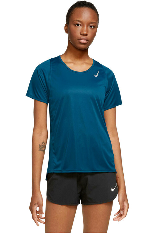 NIKE DF RACE TOP SS azul