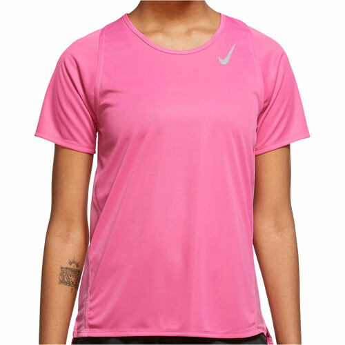 NIKE DF RACE TOP SS rosa