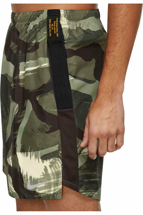 NIKE M NK DF CHLNGR SHORT 7BF CAMO verde