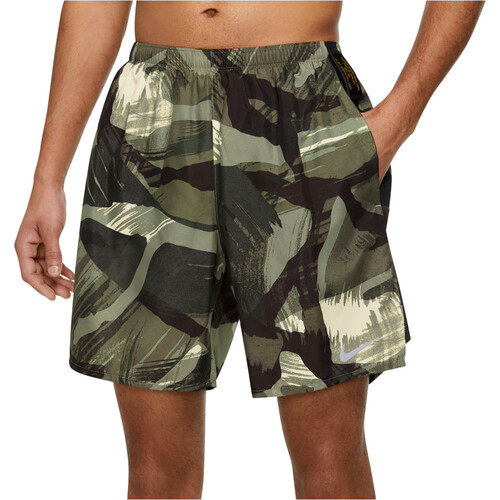 NIKE M NK DF CHLNGR SHORT 7BF CAMO verde