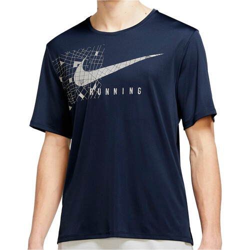 NIKE M NK DF UV MILER RUNDVN SS GFX azul