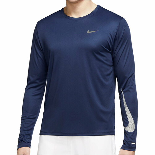 NIKE M NK DF MILER RN DVN FLASH LS azul