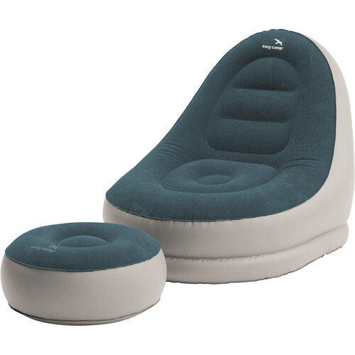 EASY CAMP COMFY LOUNGE SET SILLA + REPOSAPIS azul