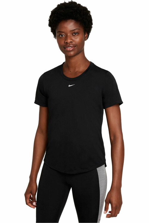 NIKE W NK ONE DF SS STD TOP negro