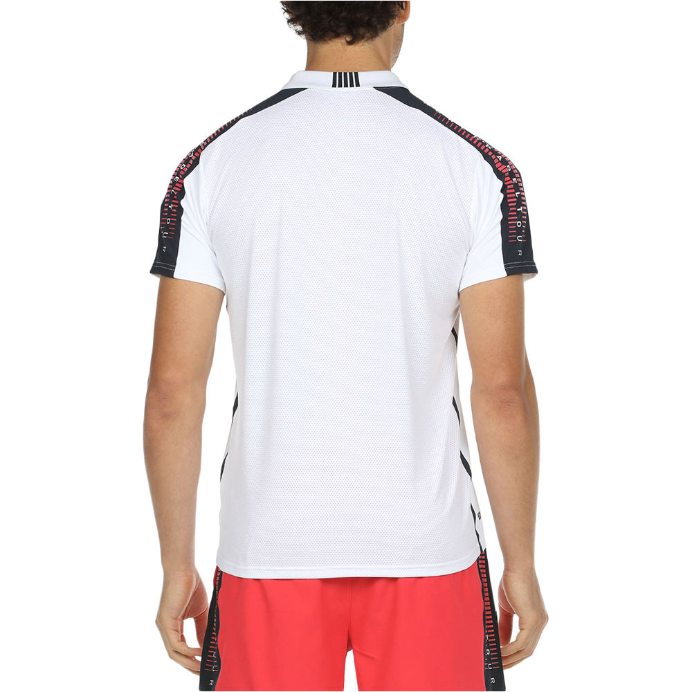Bullpadel polo tenis manga corta hombre Bull Paddel POLO BULLPADEL RODEO vista trasera Bullpadel polo tenis manga corta hombre Bull Paddel POLO BULLPADEL RODEO vista trasera