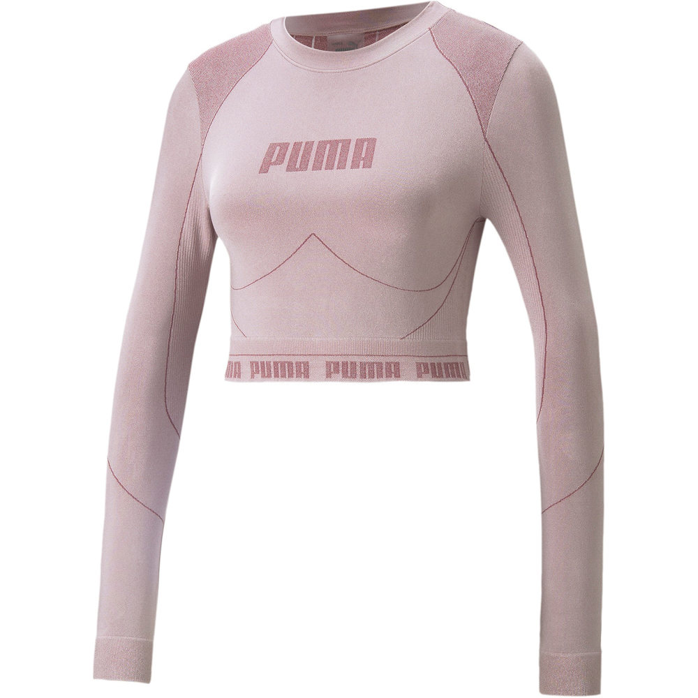 Puma camiseta manga larga mujer Puma Evoknit Longsleeve T vista detalle Puma camiseta manga larga mujer Puma Evoknit Longsleeve T vista detalle