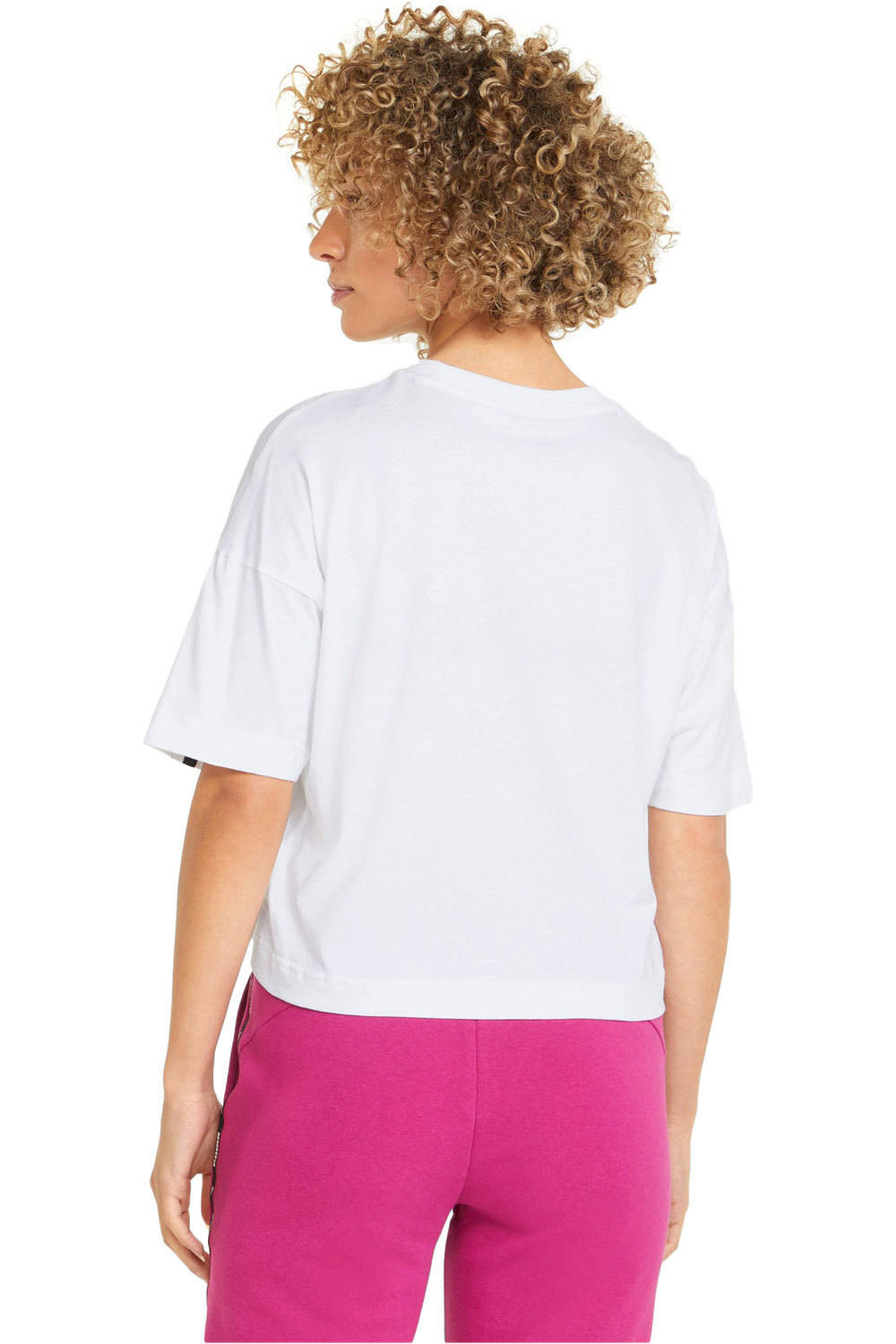 Puma camiseta manga corta mujer Puma Puma Power Tape Crop vista trasera Puma camiseta manga corta mujer Puma Puma Power Tape Crop vista trasera