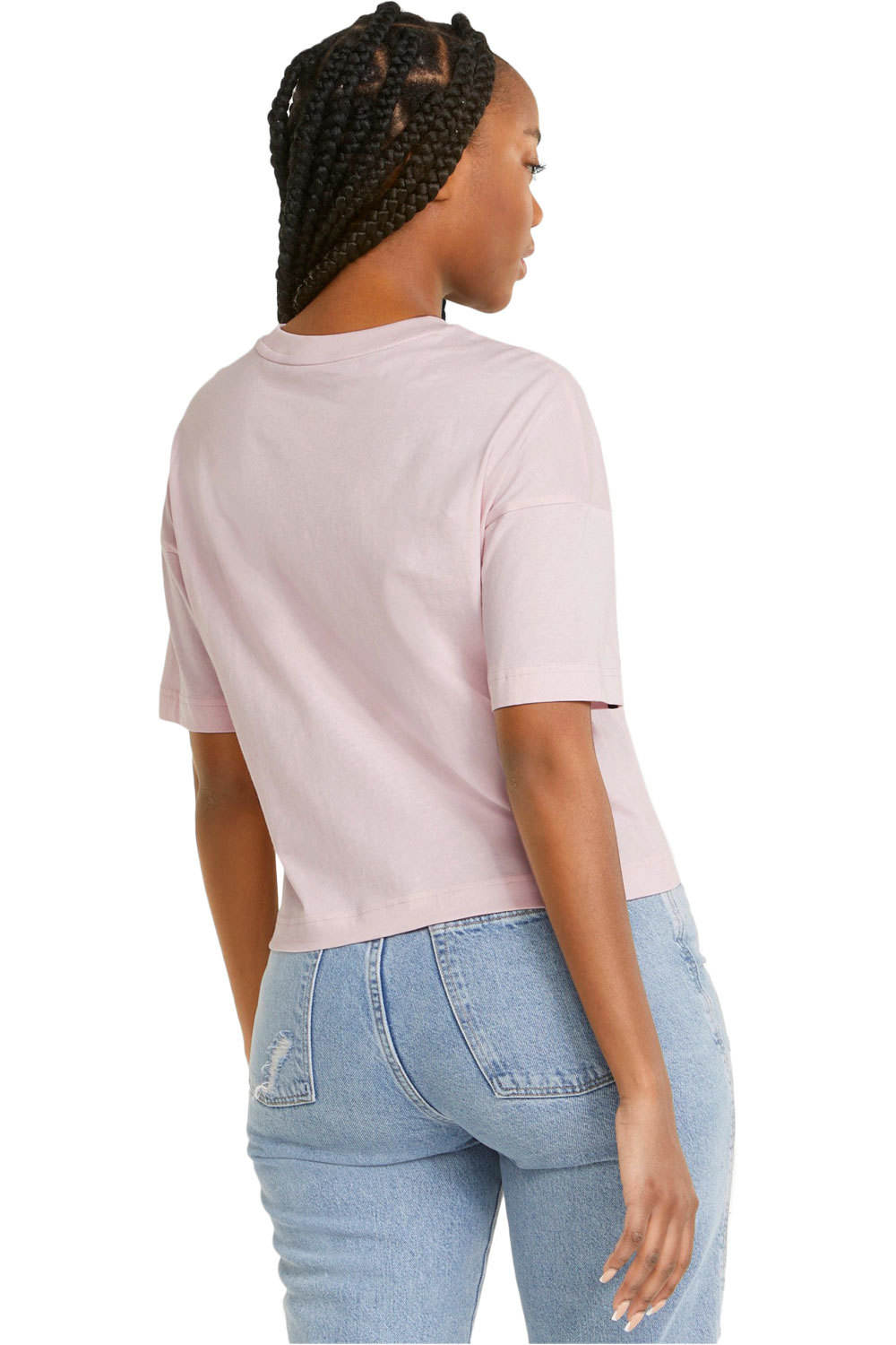 Puma camiseta manga corta mujer Puma Puma Power Tape Crop vista trasera Puma camiseta manga corta mujer Puma Puma Power Tape Crop vista trasera