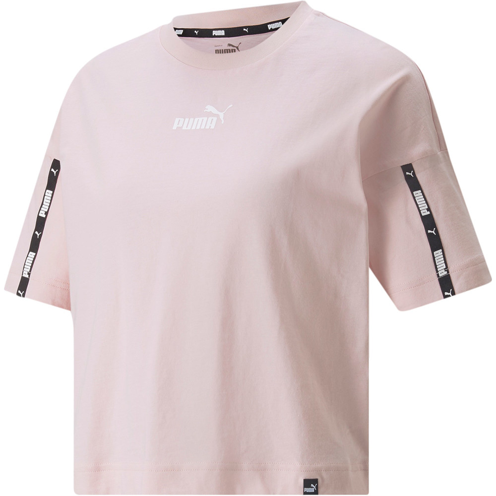 Puma camiseta manga corta mujer Puma Puma Power Tape Crop vista detalle Puma camiseta manga corta mujer Puma Puma Power Tape Crop vista detalle
