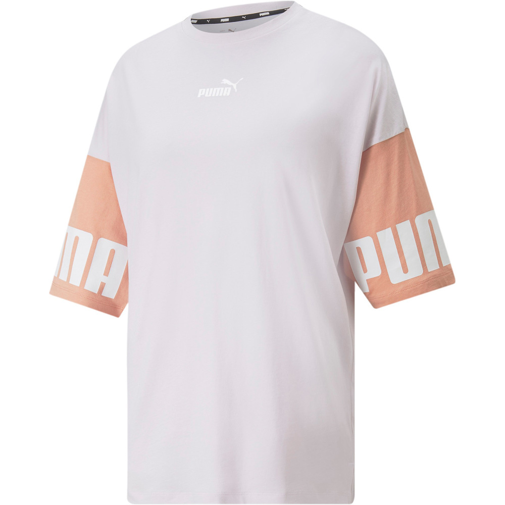 Puma camiseta manga corta mujer Puma Puma Power Colorbloc vista detalle Puma camiseta manga corta mujer Puma Puma Power Colorbloc vista detalle