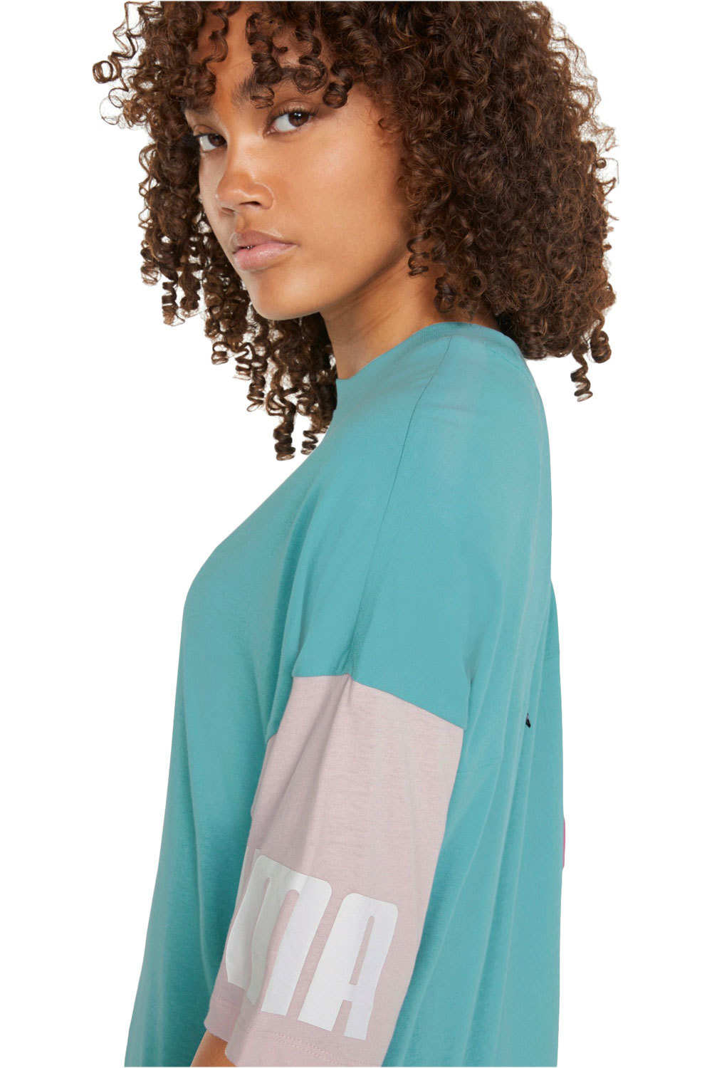 Puma camiseta manga corta mujer Puma Puma Power Colorbloc vista detalle Puma camiseta manga corta mujer Puma Puma Power Colorbloc vista detalle