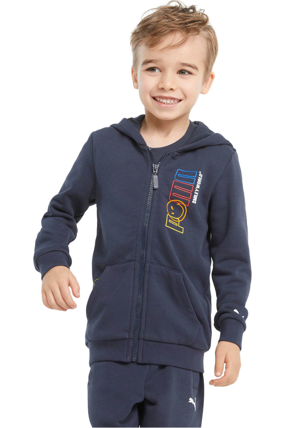 Puma sudadera niño Puma PUMA x SW Full-Zip H vista frontal Puma sudadera niño Puma PUMA x SW Full-Zip H vista frontal