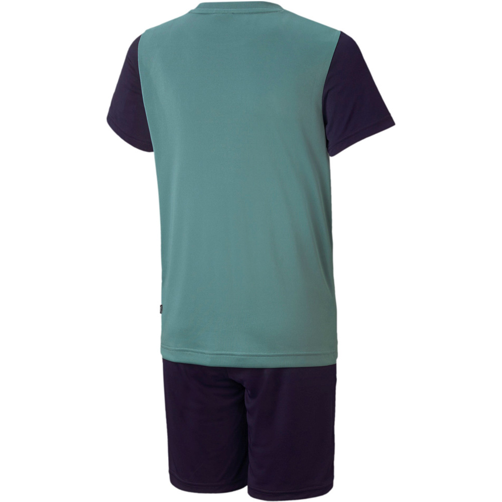 Puma conjunto junior Puma Short Polyester Set vista trasera Puma conjunto junior Puma Short Polyester Set vista trasera