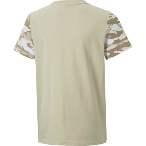 PUMA ESS+ CAMO TEE marron