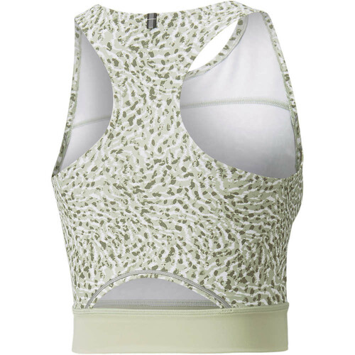 PUMA RUN HIGH SHINE CROP verde