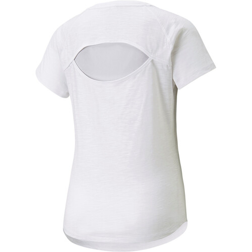 PUMA RUN 5K LOGO SS TEE W blanco