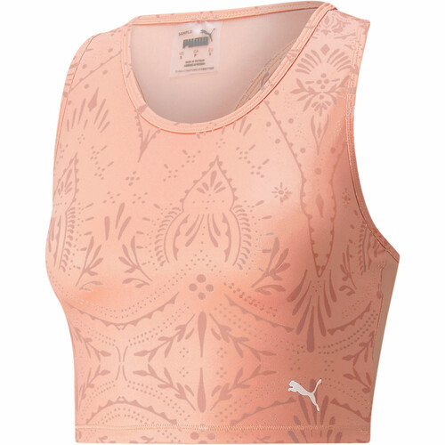PUMA STUDIO AOP CROP TANK rosa