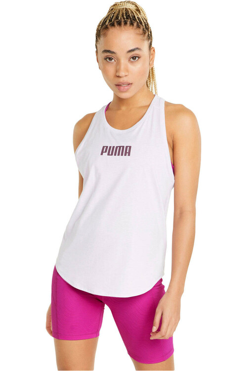 PUMA TRAIN LOGO TANK morado