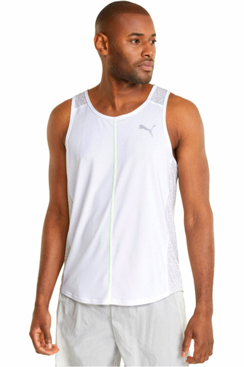 PUMA RUN GRAPHIC SINGLET blanco