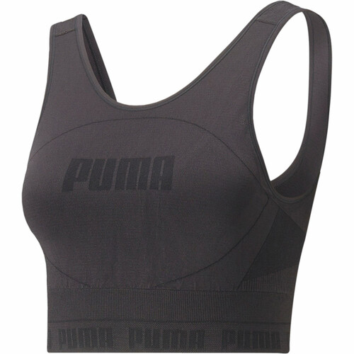PUMA EVOKNIT CROP TOP negro