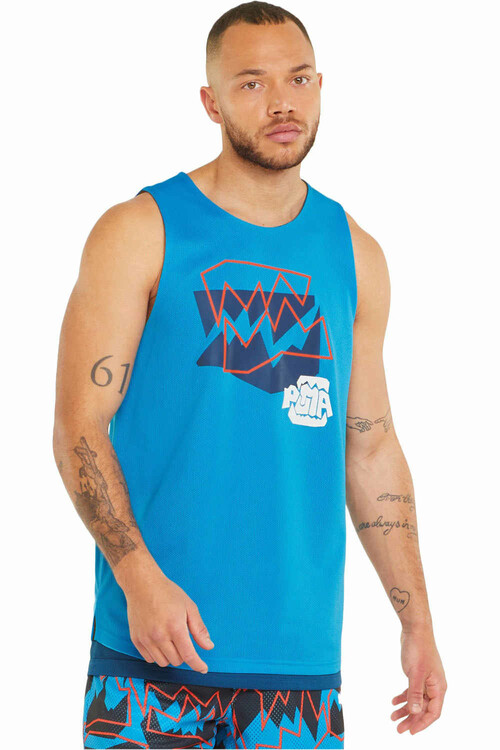 PUMA GIVE AND GO TANK azul